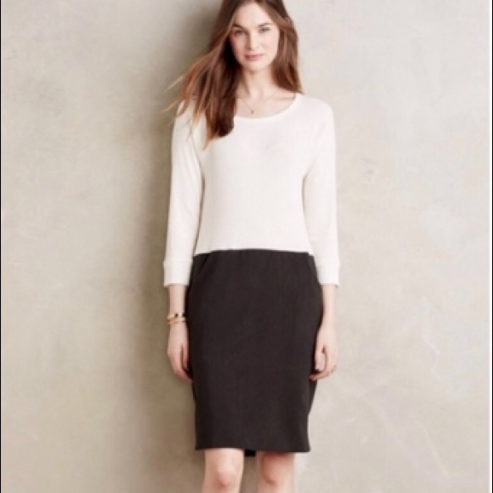 Anthropologie colorblock sweater dress